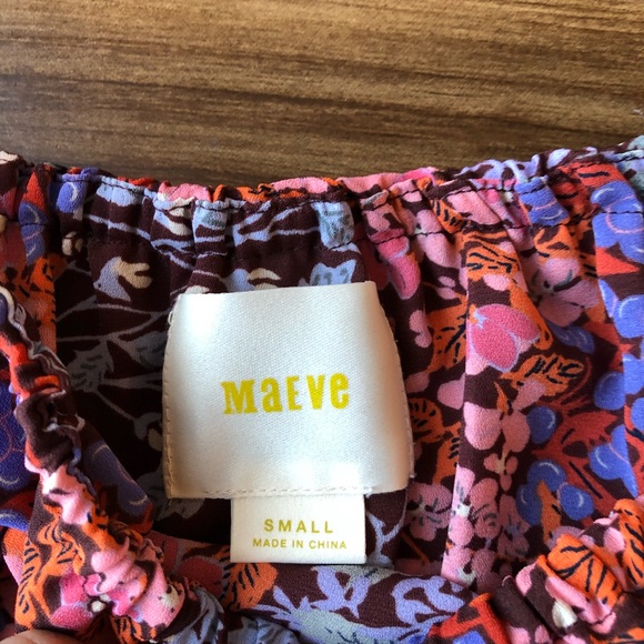 Anthropologie Maeve Floral Off the Shoulder Top - Picture 3 of 4